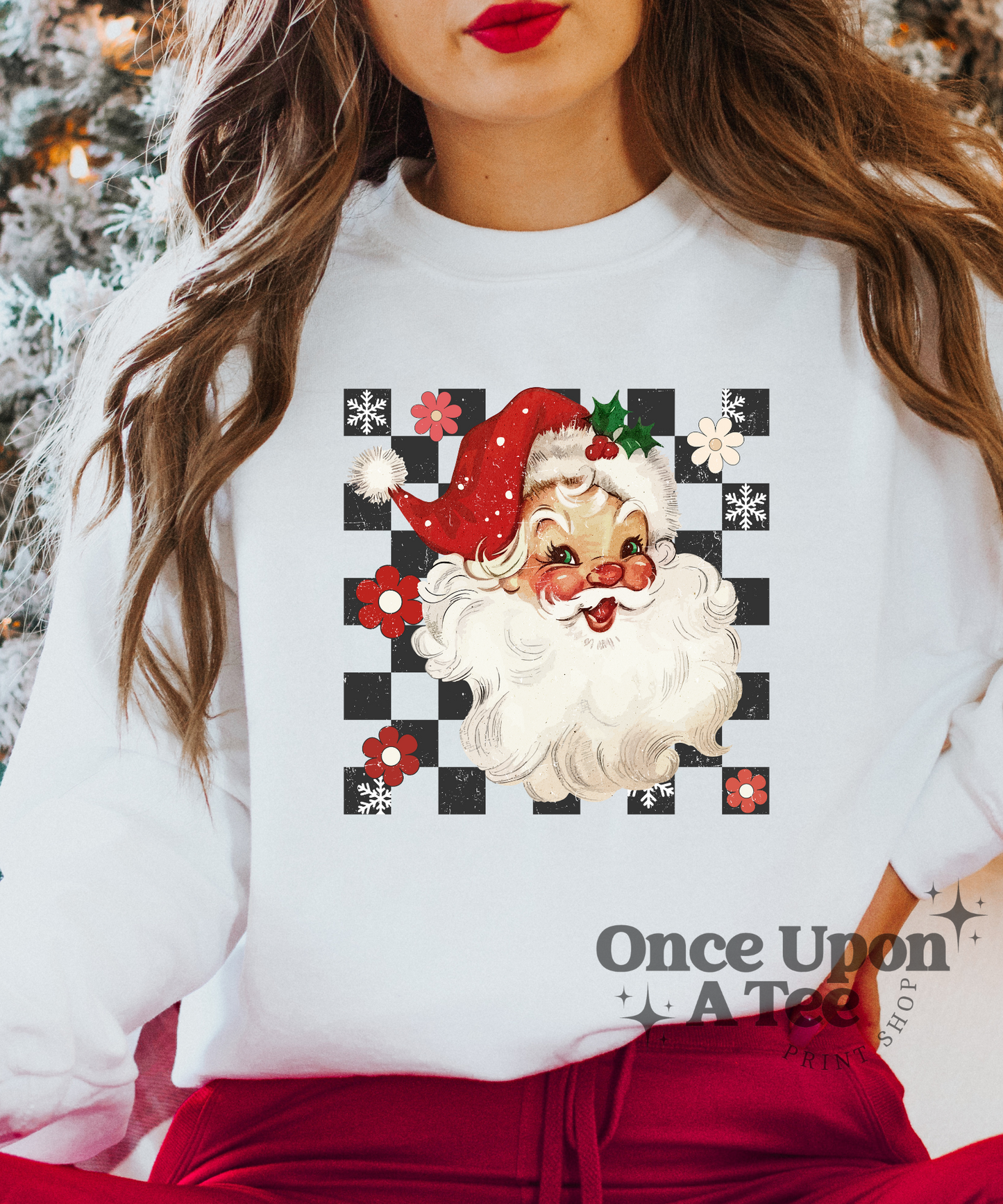 Checkered Santa