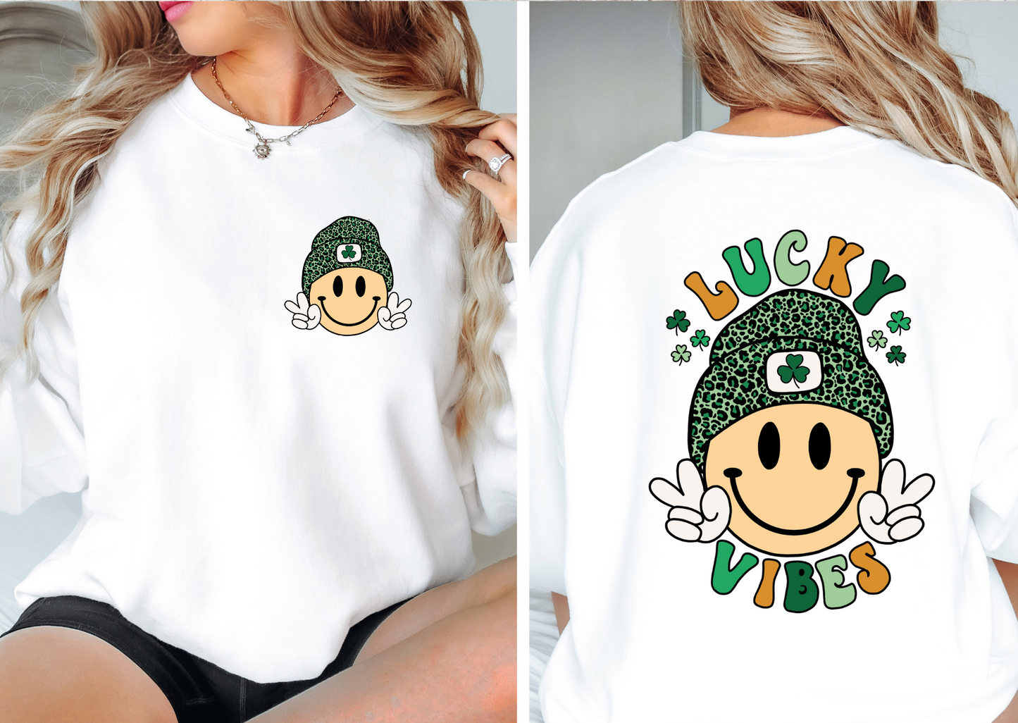 Lucky Vibes (front and back)