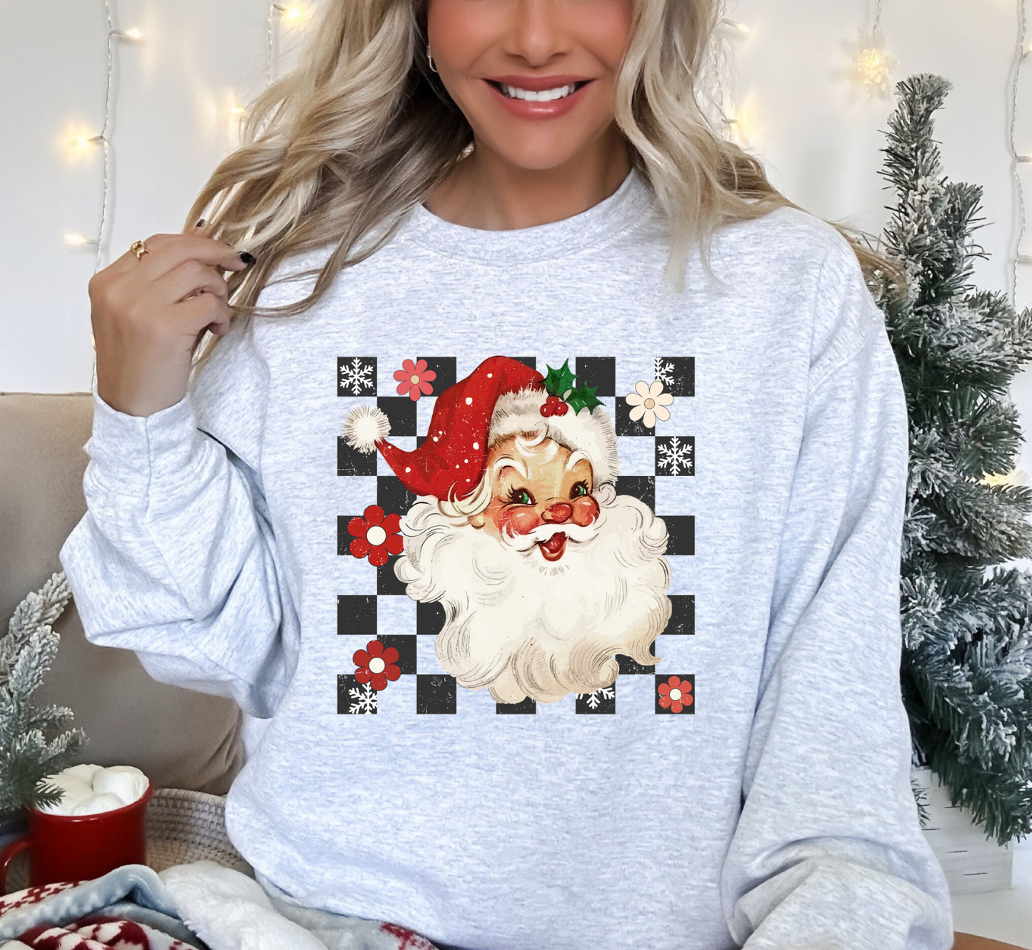 Checkered Santa