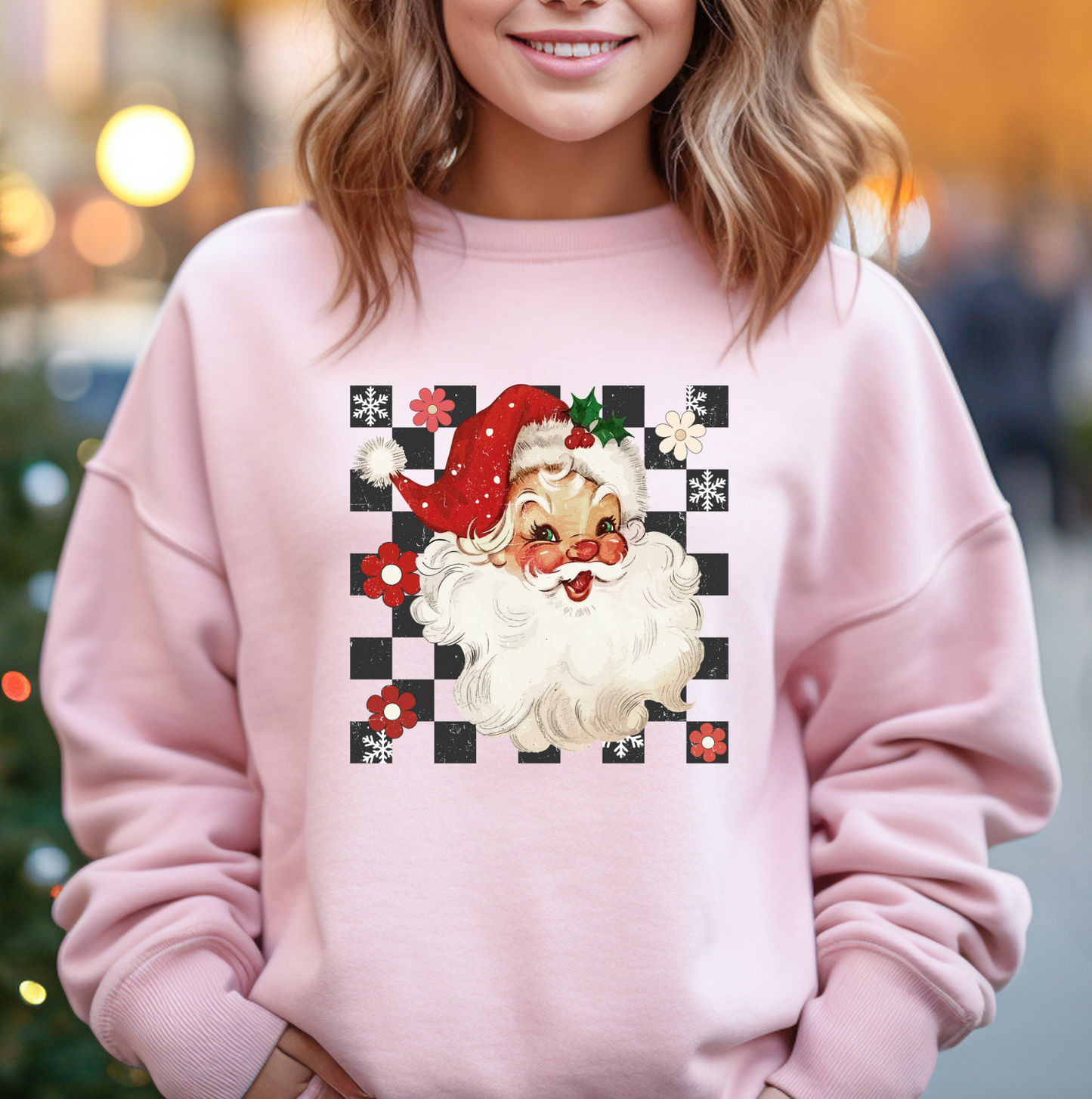 Checkered Santa