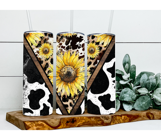 Sunflower Cowhide