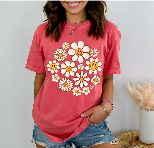 Retro Flowers T-Shirt